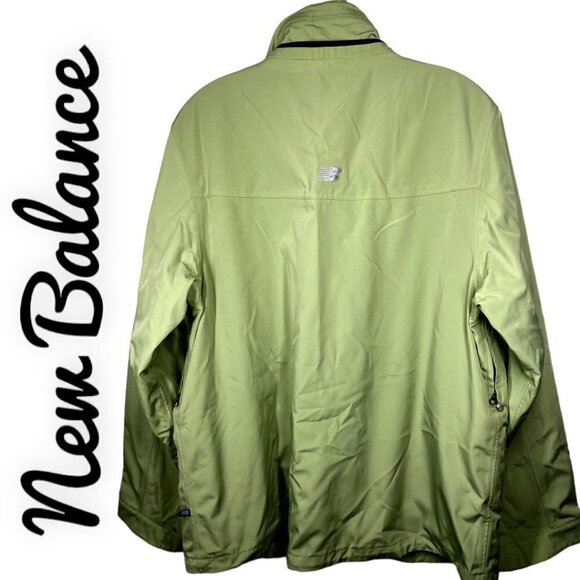 NEW BALANCE Performance Outerwear Rain Jacket in Yellow Green, Size XL - Picture 12 of 12